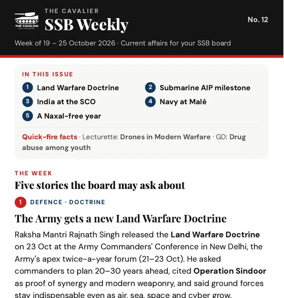 Cover of The Cavalier SSB Weekly